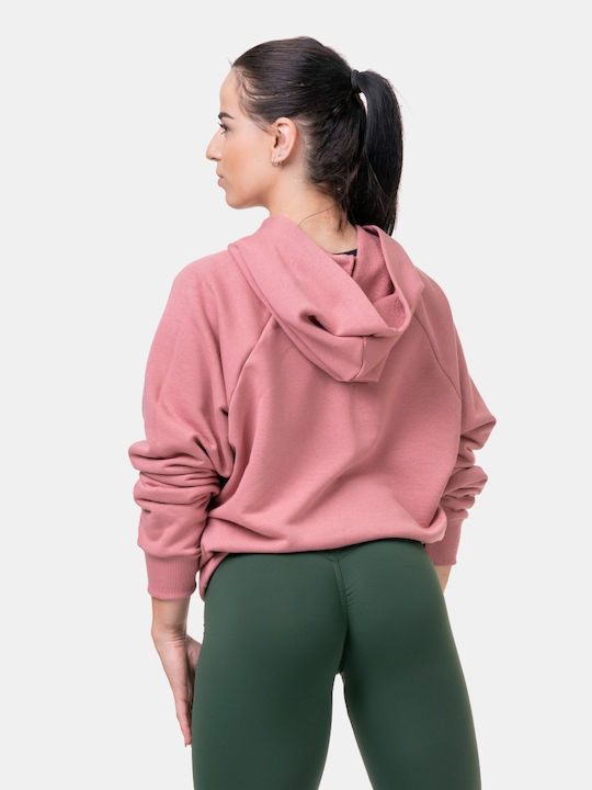 Nebbia 581 Women's Hooded Sweatshirt Pink