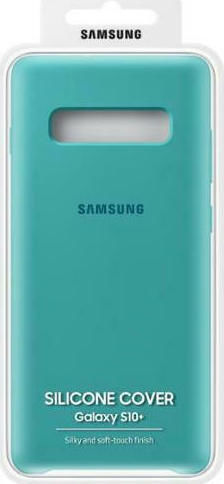 Samsung Umschlag Rückseite Silikon Grün (Galaxy S10+)