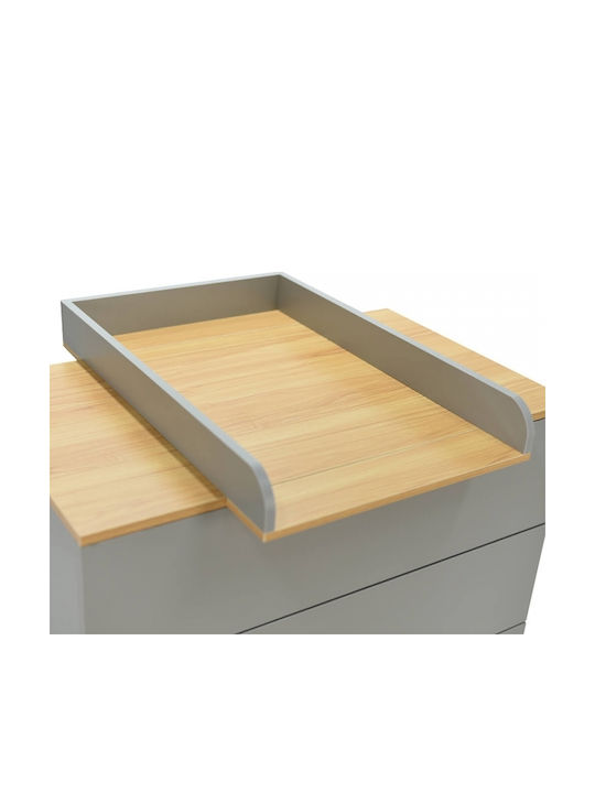 Bebe Stars Oslo Seturi de mobilier pentru copii cu Pat, Comodă și Dulap Gri / Bej
