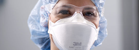 3M Aura 9320+ Protective Mask FFP2 White 9320+ 1pcs