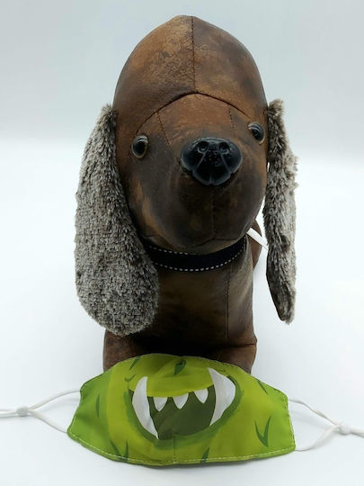 Puckator Reusable Face Covering Small 4-12 Ετών Monsters Green 1τμχ