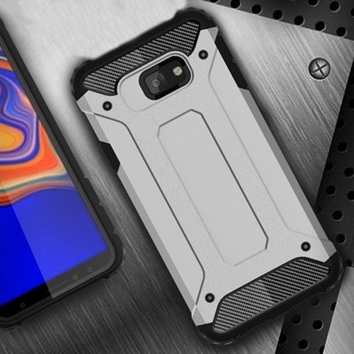Hurtel Back Cover Plastic Gri (Galaxy J4+)