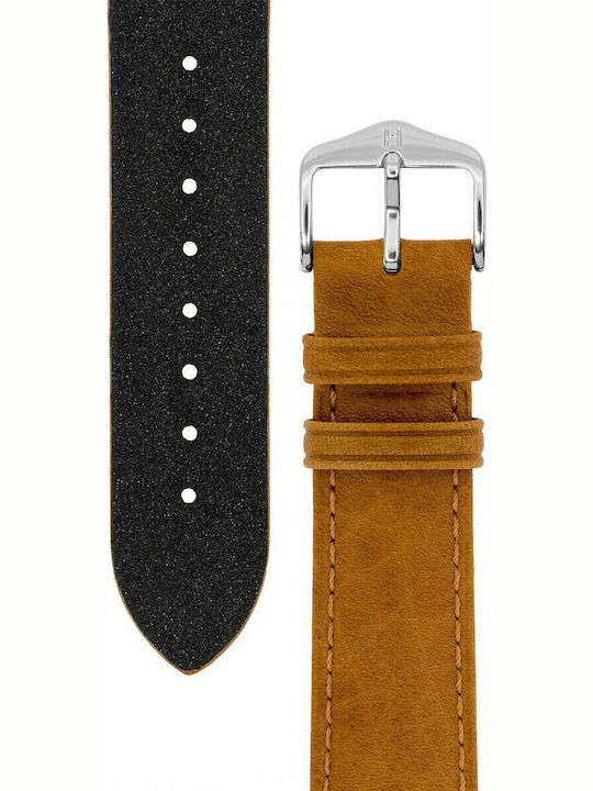 Hirsch Camelgrain Long Δερμάτινο Λουράκι Honey 22mm
