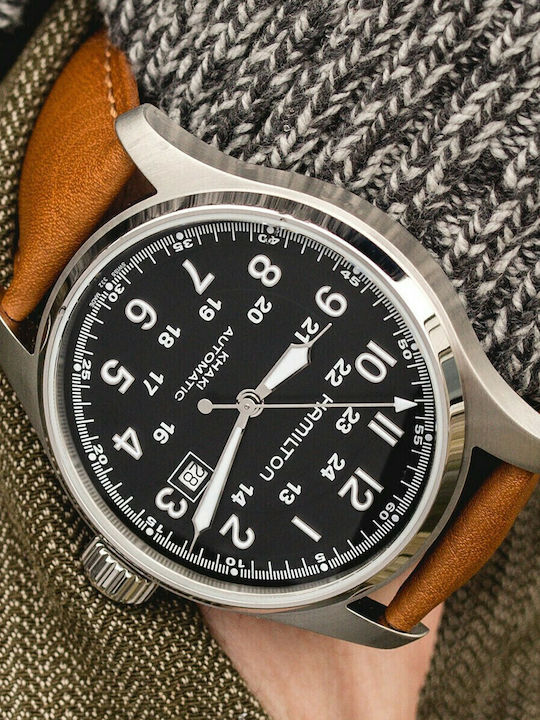 Hirsch Camelgrain Long Кожена каишка Honey 22мм