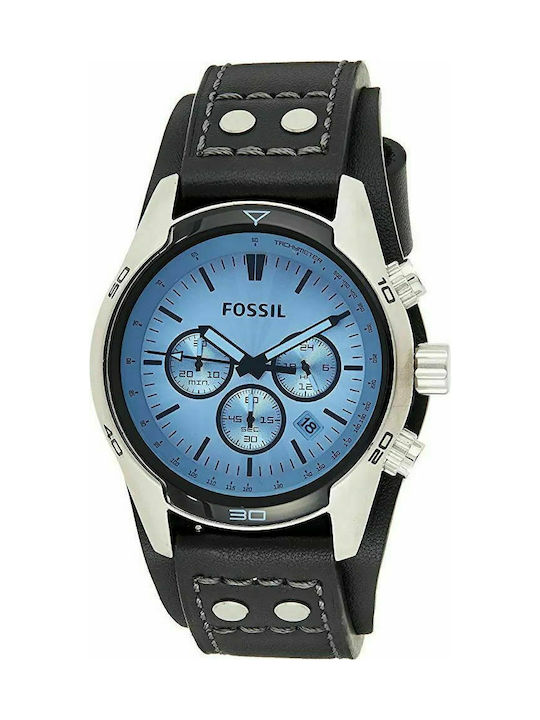 Coachman chronograph black leather watch new arrivals