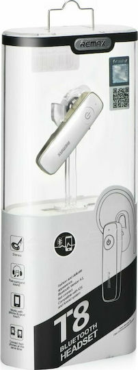 Remax RB-T8 Earbud Bluetooth Handsfree Earphone White