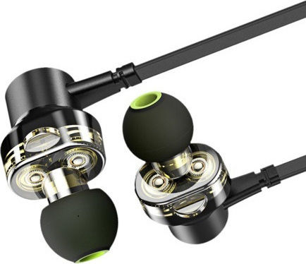 Ipipoo DP-1 In-ear Bluetooth Handsfree Ακουστικά με Αντοχή στον Ιδρώτα Μαύρα