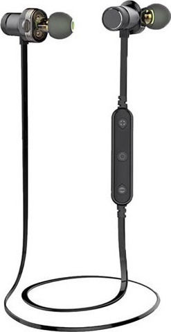 Ipipoo DP-1 In-ear Bluetooth Handsfree Ακουστικά με Αντοχή στον Ιδρώτα Μαύρα