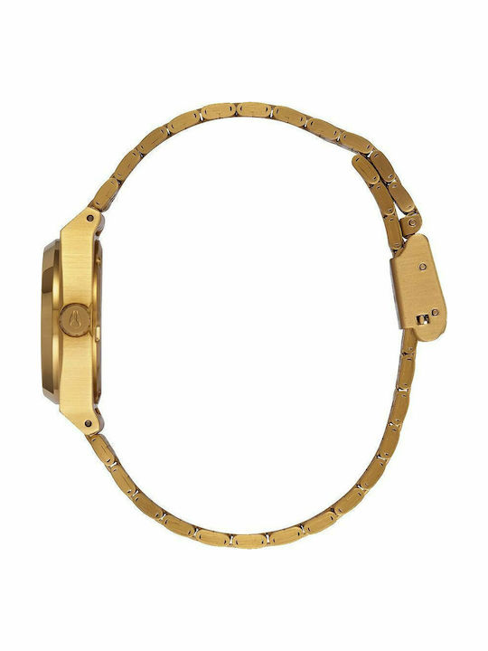 Nixon Damen Uhr mit Gold Metallarmband