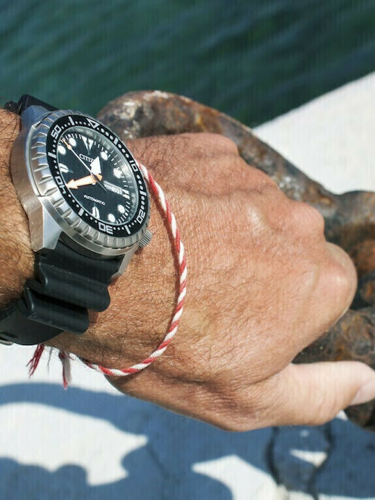 Citizen Promaster Marine Herrenuhr 46mm Automatisch mit Schwarz Kautschukarmband