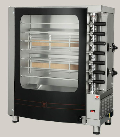 North G7 Grătar la proțap Pe gaz 6.6kW cu Dimensiuni 38x69x84cm