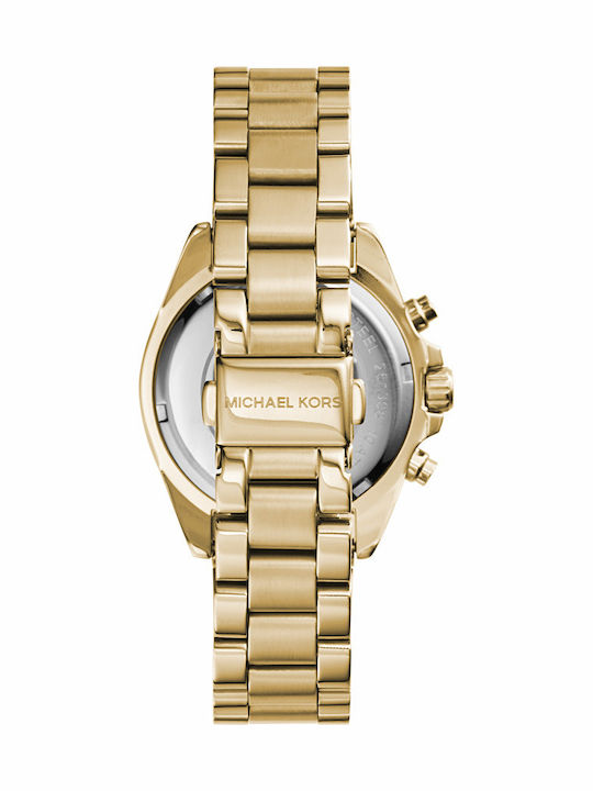 Michael Kors Bradshaw Women's Watch Chronograph with Gold Metal Bracelet