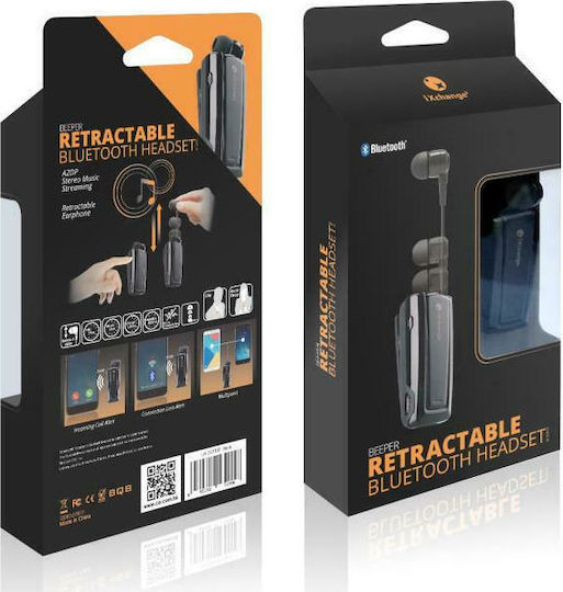 iXchange UA24ST In ear Bluetooth хендсфри Слушалка Черен