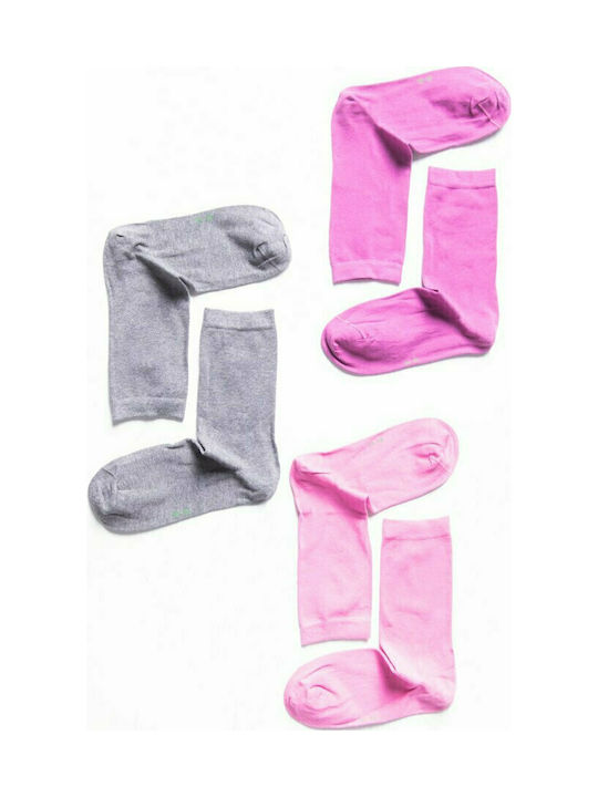 ME-WE Women's Solid Color Socks Multicolour 3Pack