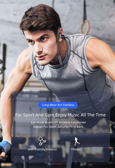 Awei WT50 In-ear Bluetooth Handsfree Ακουστικά με Αντοχή στον Ιδρώτα Μαύρα