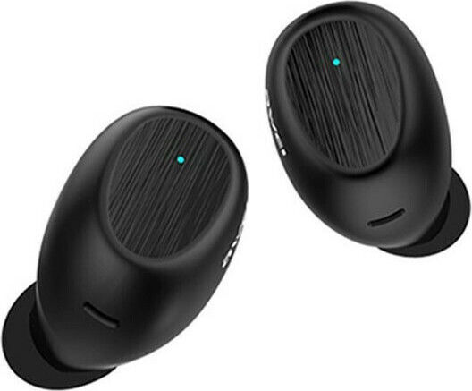 Awei T55 In-ear Bluetooth Handsfree Ακουστικά με Θήκη Φόρτισης Μαύρα