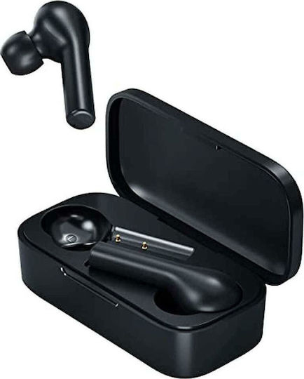 QCY T5 In-ear Bluetooth Handsfree Ακουστικά με Αντοχή στον Ιδρώτα και Θήκη Φόρτισης Μαύρα