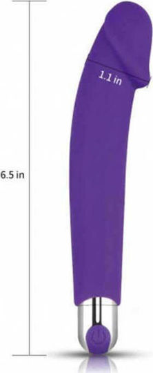 Lovetoy IJoy Realistic Vibrator Rechargeable Silicone Purple 16.5cm Purple