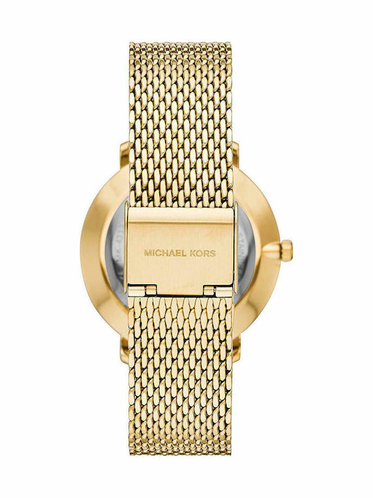 Michael Kors Pyper Дамски Часовник 38mm Кварцов Със Златен Метален Браслет