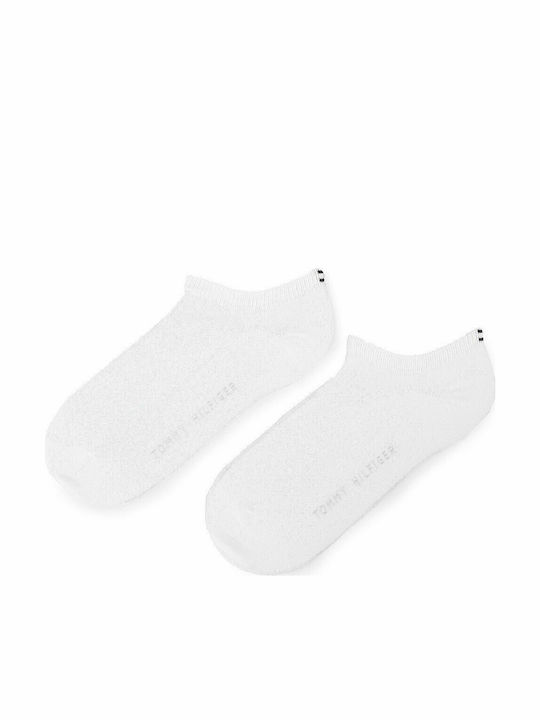 Tommy Hilfiger Damen Einfarbige Socken Weiß 2Pack Tommy Hilfiger Damen Einfarbige Socken Weiß 2Pack