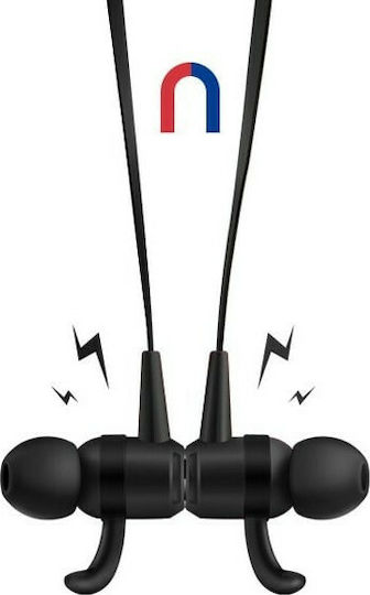 Savio WE-02 In-Ear Bluetooth-Freisprecheinrichtung Kopfhörer mit Schweißresistenz Schwarz