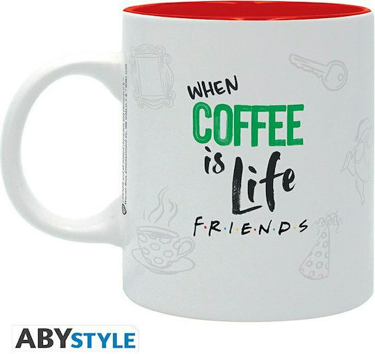 Abysse Central Perk Керамична Чаша Бяла 320ml Abysse Central Perk Керамична Чаша Бяла 320ml
