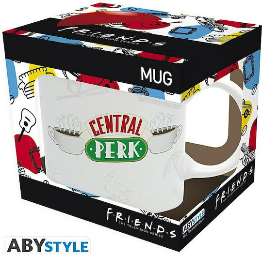 Abysse Central Perk Керамична Чаша Бяла 320ml