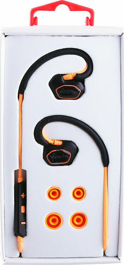 Volte-Tel VT600 In ear Bluetooth хендсфри Слушалки с Устойчивост на Пот Оранжев