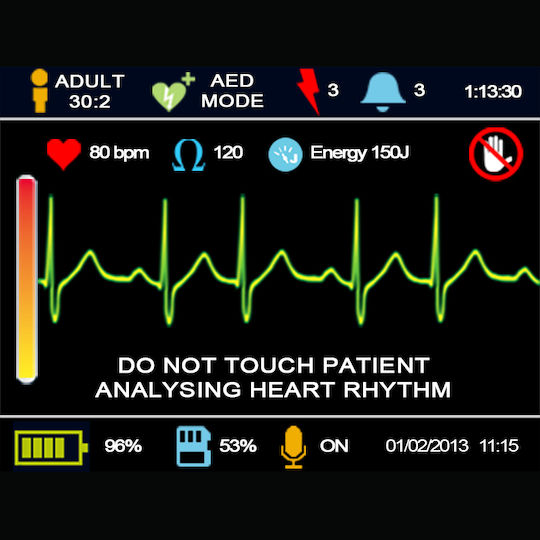 Ami Italia SaverOne D Semi-Automatic Defibrillator 200J with Simple Battery