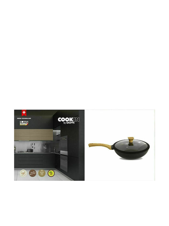Gruppe Cookin Wok With Lid made of Aluminum with Non-Stick Coating 30cm