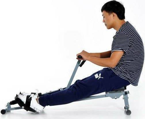 HomCom Rowing Machine with Hydraulic Braking System Maximum Weight Limit 110kg