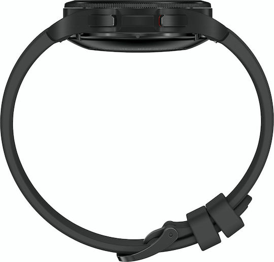 Samsung Galaxy Watch4 Classic Bluetooth Stainless Steel 42mm Αδιάβροχο με eSIM και Παλμογράφο (Black)