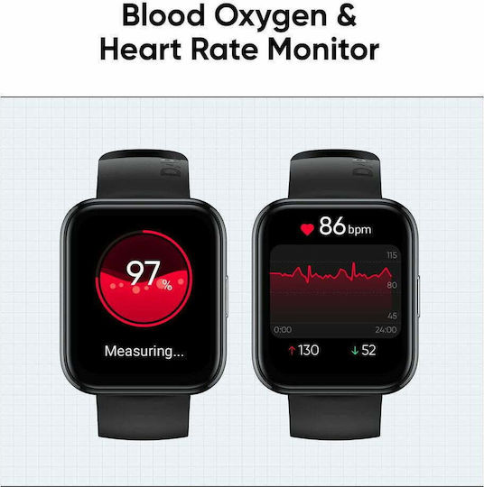 Realme Watch 2 Pro με Παλμογράφο (Μαύρο)