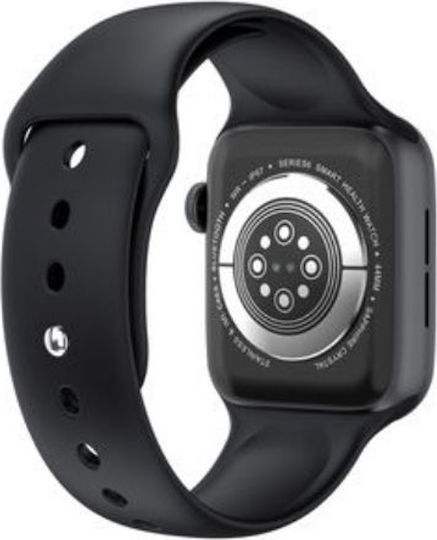 HW22 44mm Smartwatch with Heart Rate Monitor (Black)