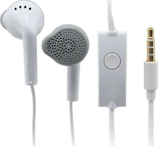 Samsung EHS61AS Bulk Earbuds Handsfree Ακουστικά με Βύσμα 3.5mm Λευκό