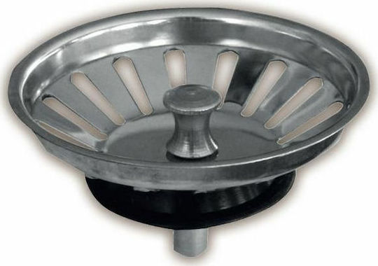 Viospiral Stainless Steel Cap Sink with Output 100mm Silver