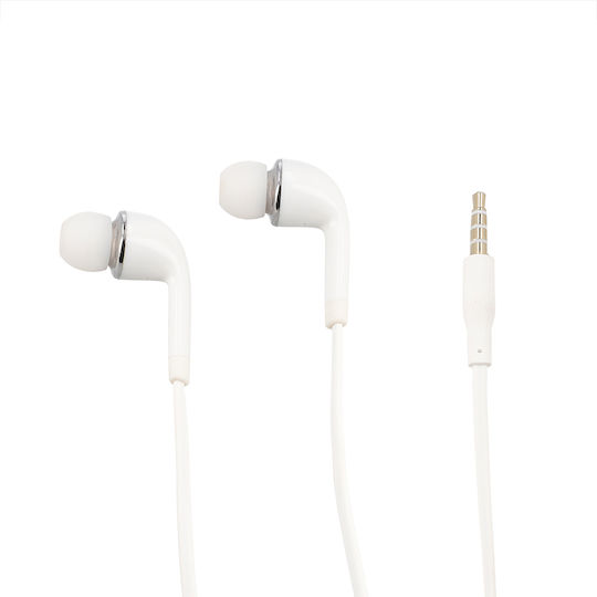 Lamtech Mobile Earphones In-Ear Freihändig Kopfhörer mit Stecker 3.5mm Weiß