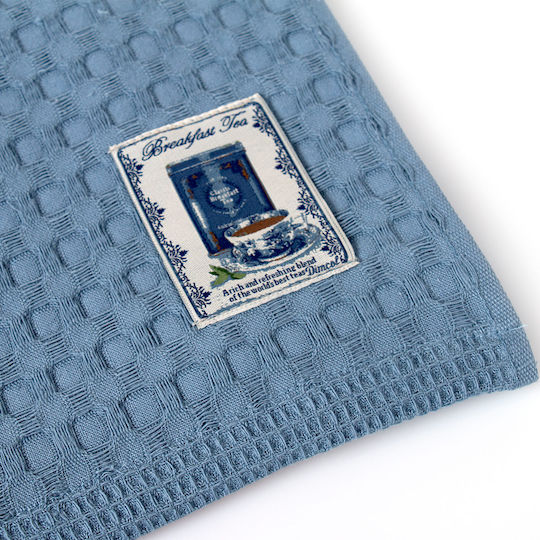 Dimcol Prosop de ceai din 100% Bumbac în Culoarea Albastru 50x70cm