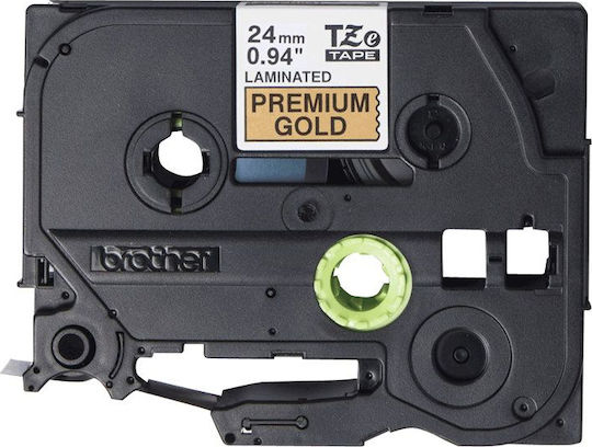 Brother Label Maker Tape 8m x 24mm in Gold Colour Compatible with Brother TZe/TZ