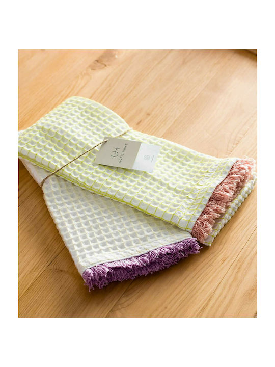Gofis Home Adelain Tea Towel from 100% Cotton Cabbage - Pink 40x60cm 2pcs