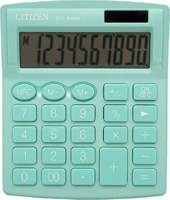 Citizen SDC-810NR Calculator 10 Digits in Green Color