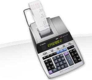 Canon MP1211-LTSC Калкулатор Ролка хартия за разписки 12 Цифри в Сребрист Цвят 1бр