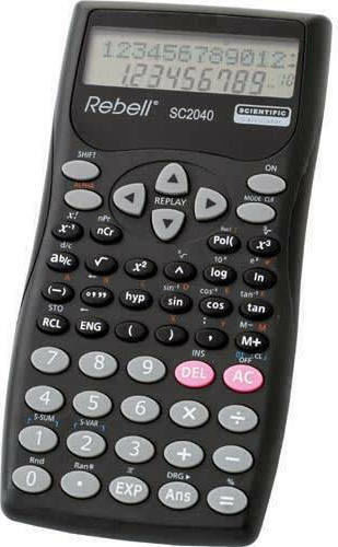 Rebell SC2040 Calculator Scientific 12 Digits in Black Color 1pcs