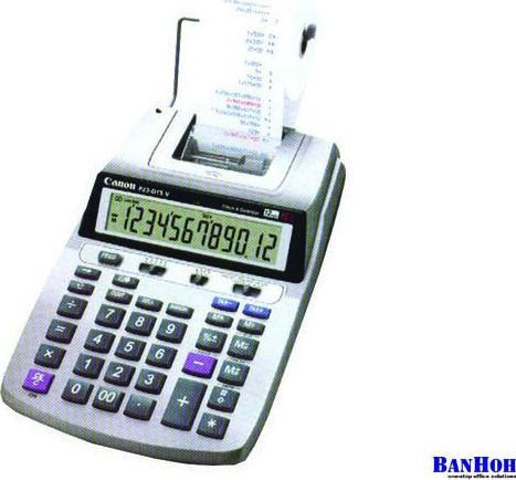 Canon P23-DTSC II Taschenrechner Quittungspapierrolle 12 Ziffern in Silber Farbe 1Stück