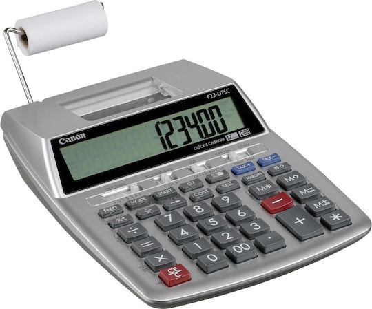 Canon P23-DTSC II Taschenrechner Quittungspapierrolle 12 Ziffern in Silber Farbe 1Stück