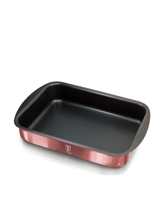 Berlinger Haus i-Rose Collection Baking Pan Rectangular Aluminum with Coating of Stone 35x27cm