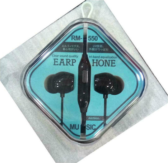 Remax RM-550 In-ear Handsfree with 3.5mm Connector Black