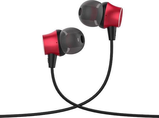Hoco M51 Proper In-Ear Freihändig Kopfhörer mit Stecker 3.5mm Rot