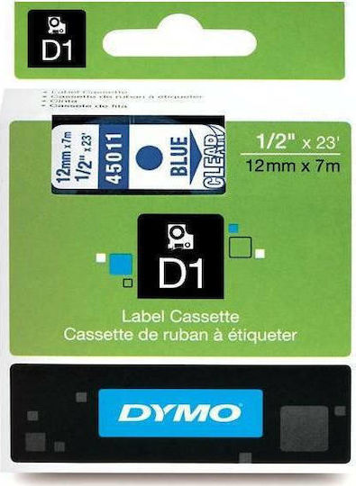 Dymo 45011 Ταινία Ετικετογράφου 7m x 12mm σε Διάφανο Χρώμα Συμβατή με Dymo D1
