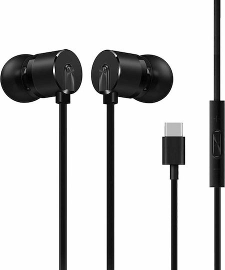 OnePlus 1091100041 In-ear Handsfree Ακουστικά με Βύσμα USB-C Μαύρο